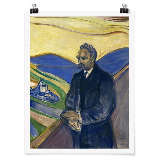 Nowoczesne obrazy Edvard Munch - Portret Nietzschego