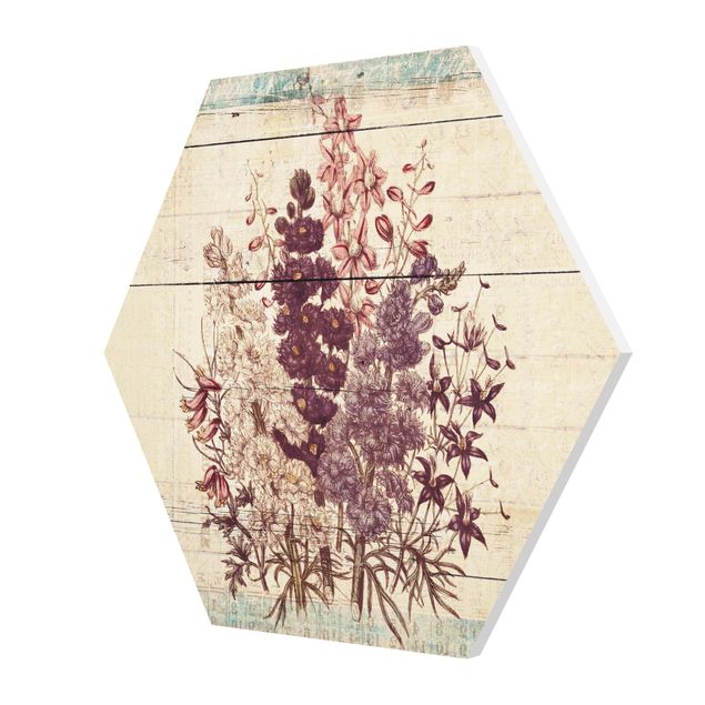 Obrazy motywy kwiatowe Bukiet botaniczny w stylu vintage