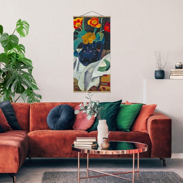 Obrazy do salonu Paula Modersohn-Becker - Martwa natura z tulipanami