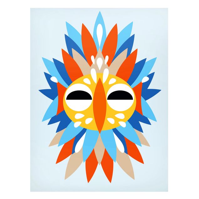 Obrazy nowoczesny Kolaż Etno Maska - Papuga