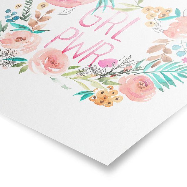 Obrazy z motywem kwiatowym Pink Blossoms - Girl Power