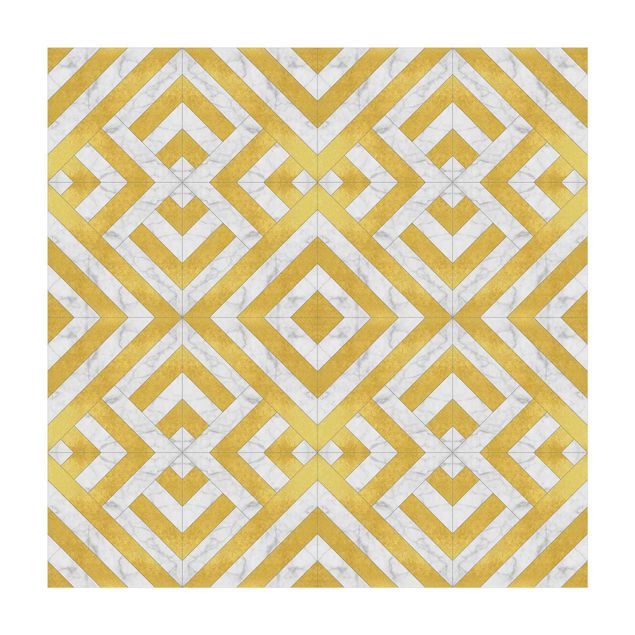 dywany nowoczesne Płytka geometryczna Mix Art Deco Złoty marmur