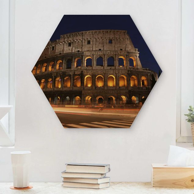 Obrazy na ścianę Colosseum w Rzymie nocą