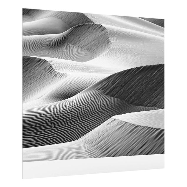 Panel szklany do kuchni - Wzór fali w piasku pustyni