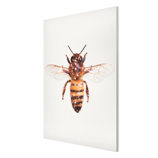 Obrazy nowoczesne pszczoła z brokatem
