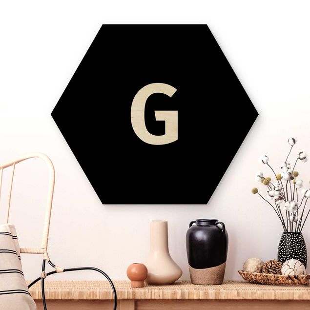 Dekoracja do kuchni Czarna litera G
