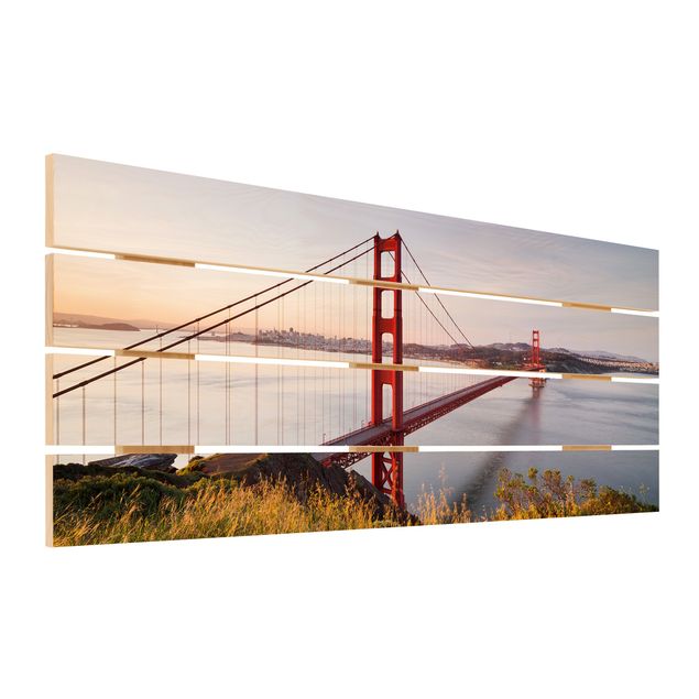 Obraz z drewna - Most Złotoen Gate w San Francisco