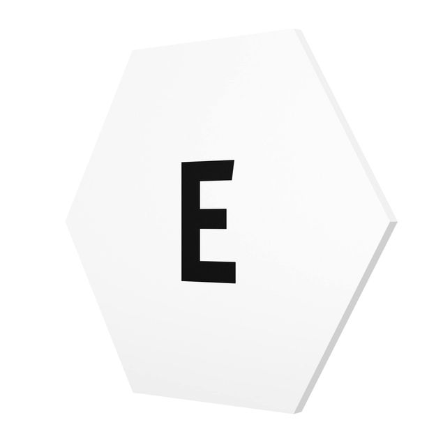 Obrazy Biała litera E