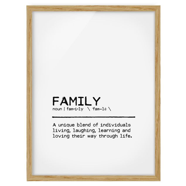 Obrazy w ramie do łazienki Definicja Rodzina Unikalna