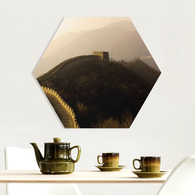 Dekoracja do kuchni Wschód słońca nad Wielkim Murem Chińskim