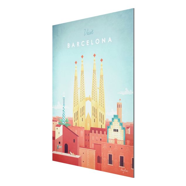 Obrazy vintage Plakat podróżniczy - Barcelona