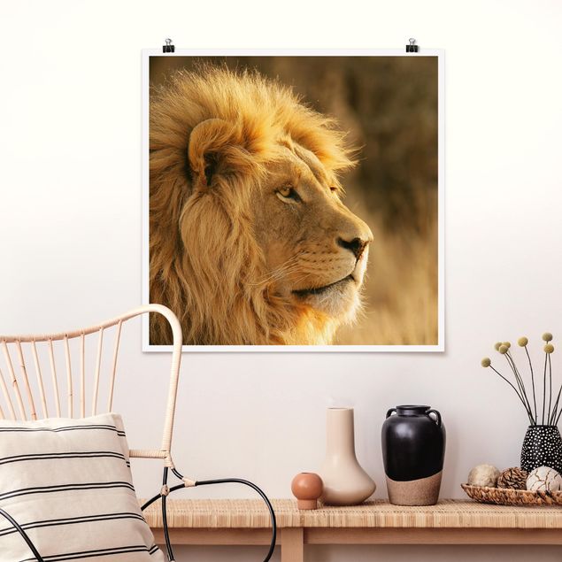 Obrazy do salonu nowoczesne Król lew
