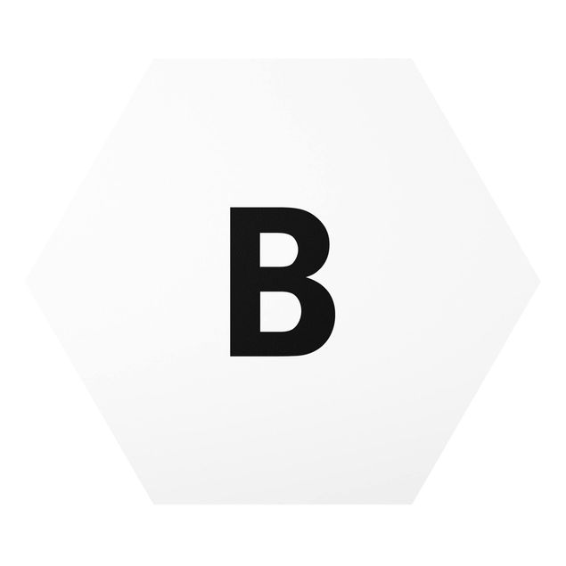 Litero obraz Biała litera B