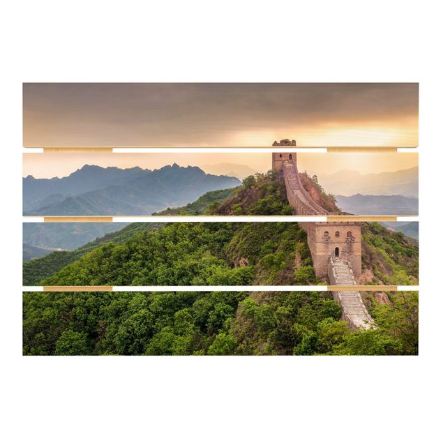 Obraz z drewna - Niekończący się Mur Chiński