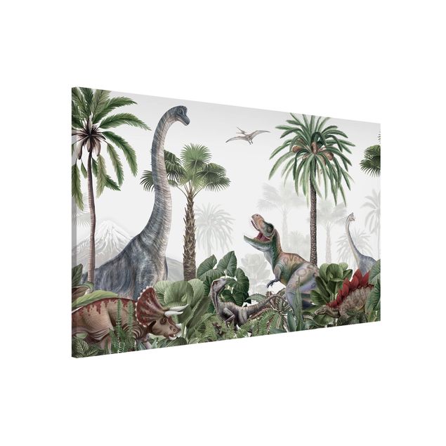 Pokój niemowlęcy Dinozaury-giganty w dżungli