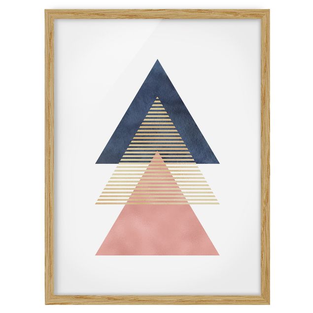 Obrazy w ramie do kuchni Trzy trójkąty