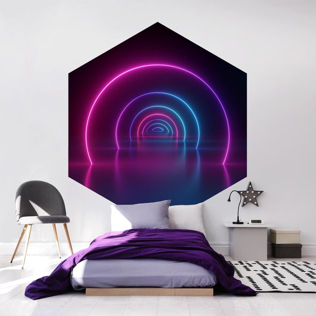 Fototapety Three-Dimensional Neon Arches