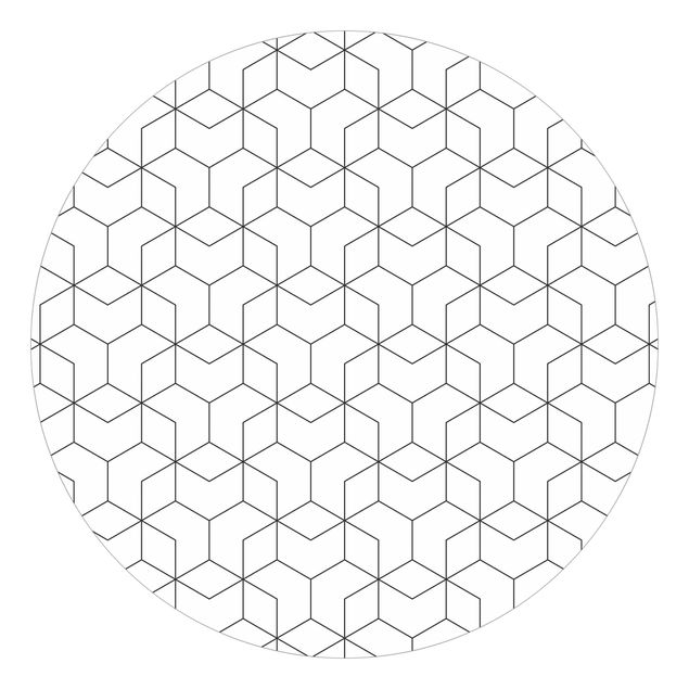 Tapety Trójwymiarowy wzór linii sześcianu