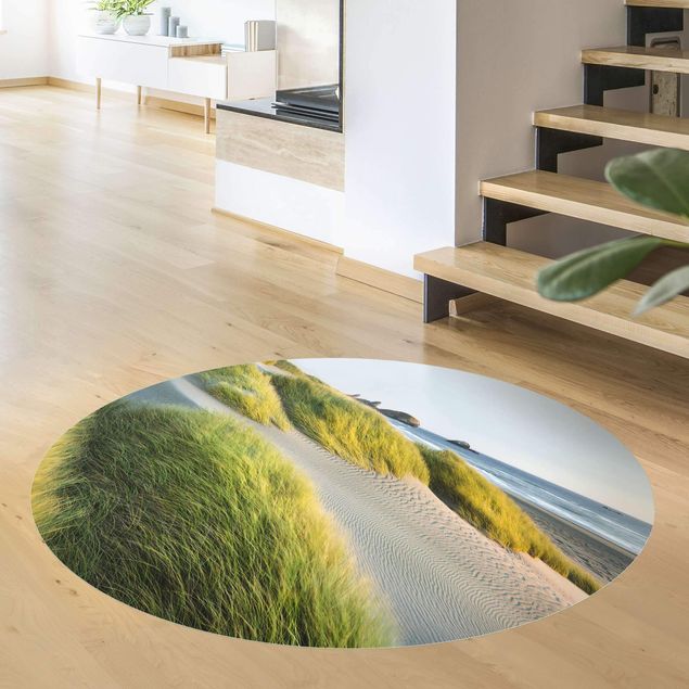 nowoczesny dywan Wydmy i trawy nad morzem