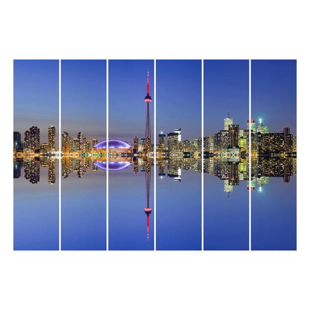 Rainer Mirau obrazy Toronto - panorama miasta na tle jeziora Ontario