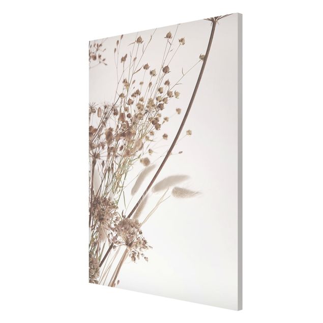 Obrazy nowoczesne Bukiet z traw ozdobnych i kwiatów