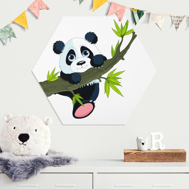 Pokój niemowlęcy i dziecięcy  Panda wspinająca się