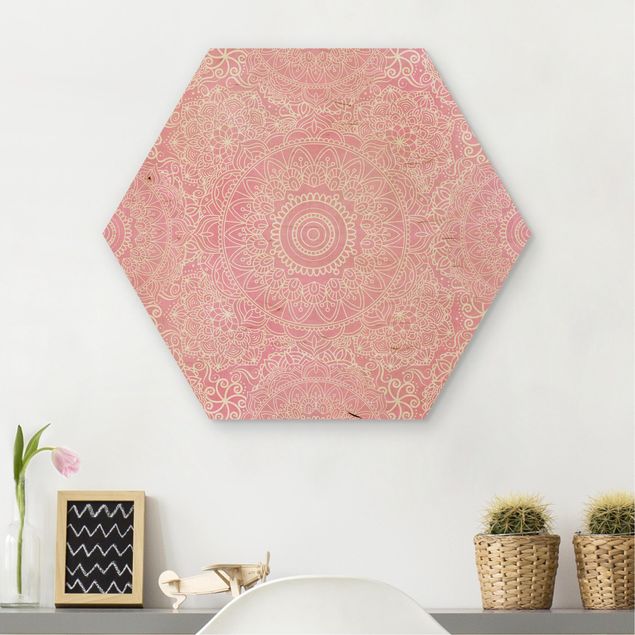 Dekoracja do kuchni Wzór Mandala Pink