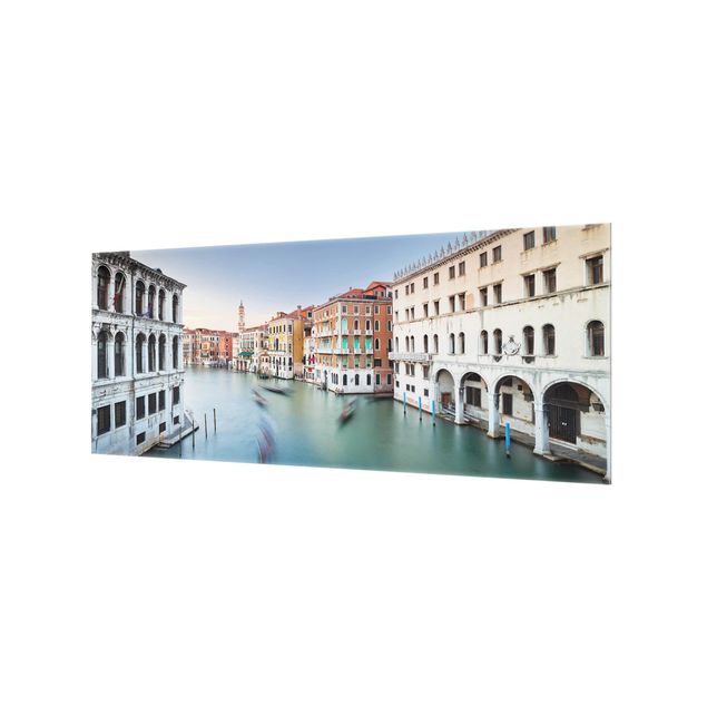 Panel szklany do kuchni - Canale Grande Widok z mostu Rialto Wenecja