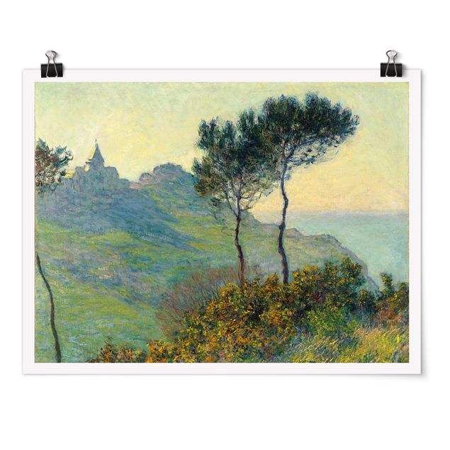 Obrazy impresjonizm Claude Monet - Wieczorne słońce w Varengeville