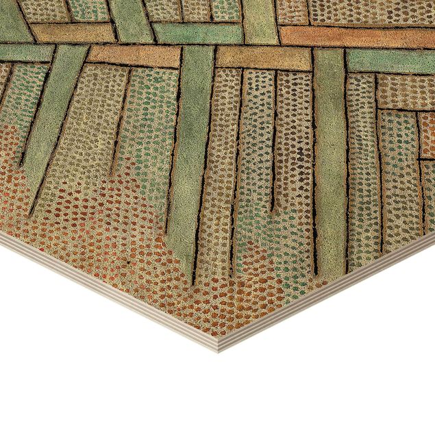 Obraz heksagonalny z drewna - Paul Klee - Drzewo sosnowe