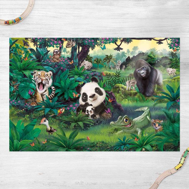 dywan zewnętrzny Animal Club International - Dżungla ze zwierzętami