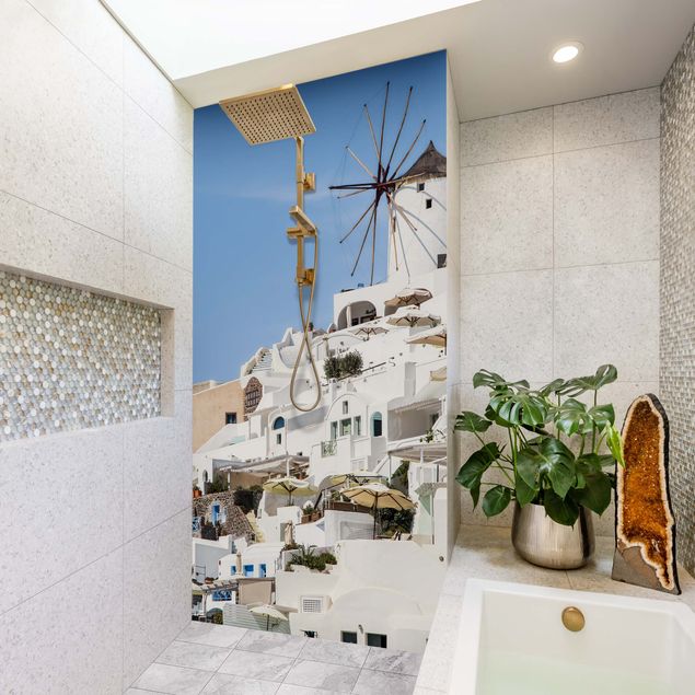 Tylna ścianka prysznicowa - White Greece