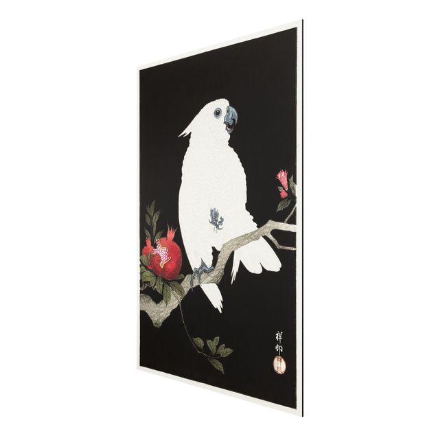 Obrazy ze zwierzętami Asian Vintage Illustration White Cockatoo
