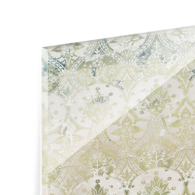 Panel szklany do kuchni - Smaragdone Barokowe marzenie
