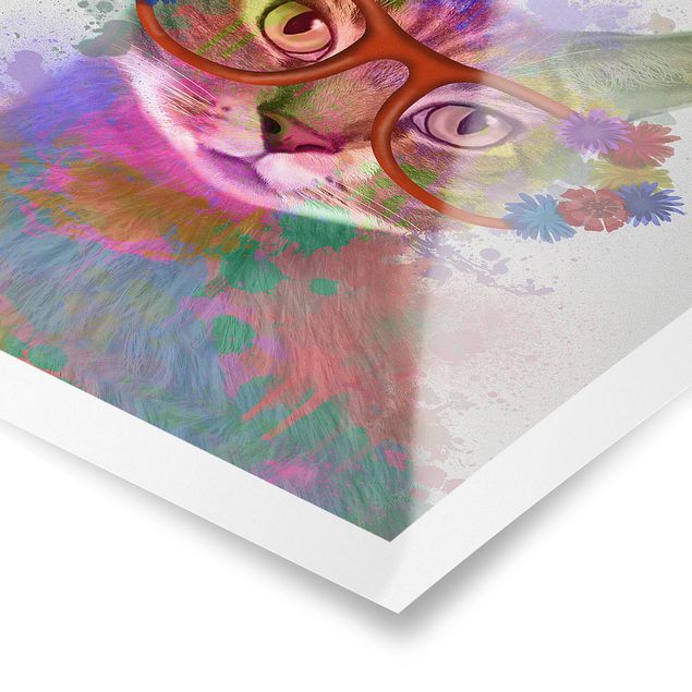 Obrazy Rainbow Splash Cat