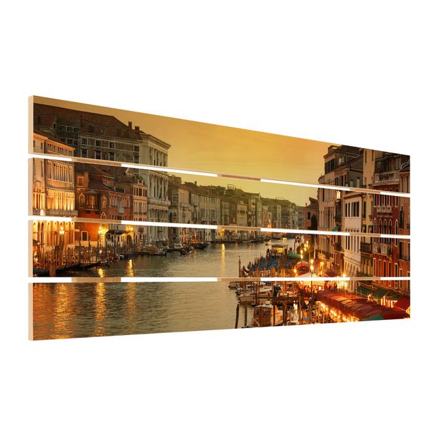 Obraz z drewna - Wielki Kanał Wenecki