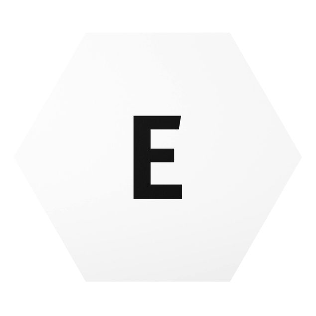 Litera obraz Biała litera E