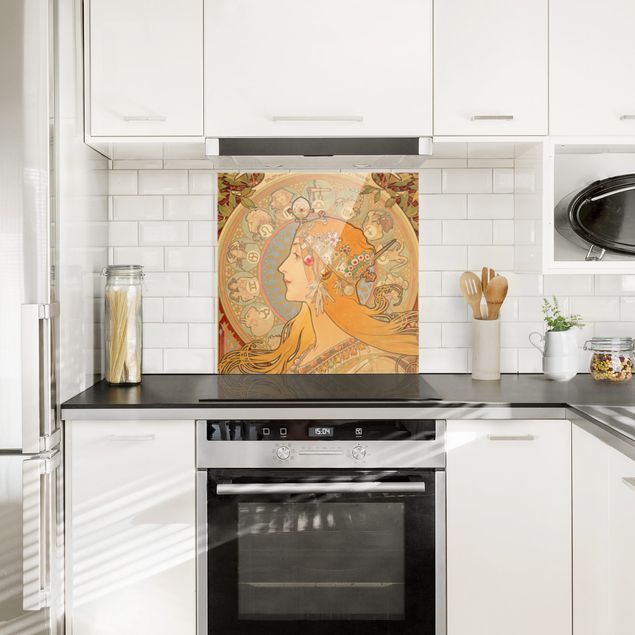 Dekoracja do kuchni Alfons Mucha - Znaki zodiaku