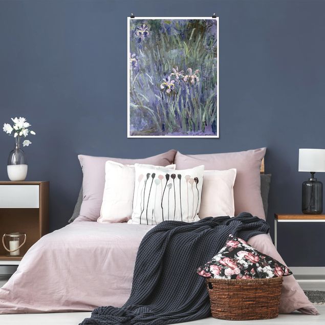 Obrazy do salonu nowoczesne Claude Monet - Irysy