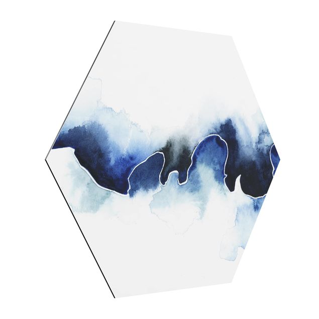 Obraz heksagonalny z Alu-Dibond - Pęknięcie lodowcowe