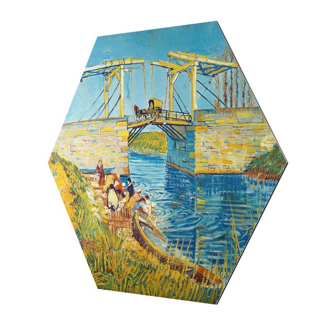 Żółty obraz Vincent van Gogh - Most zwodzony w Arles
