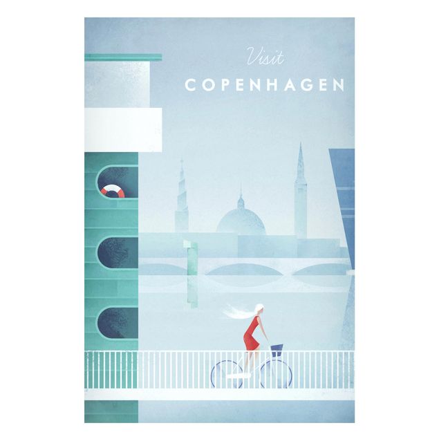 Obrazy do salonu nowoczesne Plakat podróżniczy - Kopenhaga