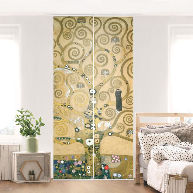 Zasłony panelowe zestaw - Gustav Klimt - Drzewo życia