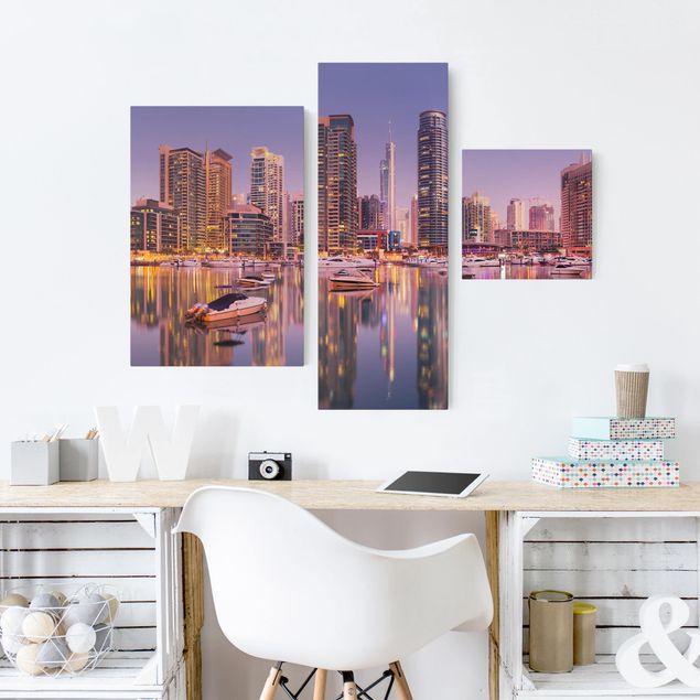 Obrazy na płótnie Dubai Dubai Skyline and Marina