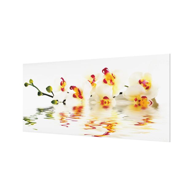 Panel szklany do kuchni - Wody żywej orchidei
