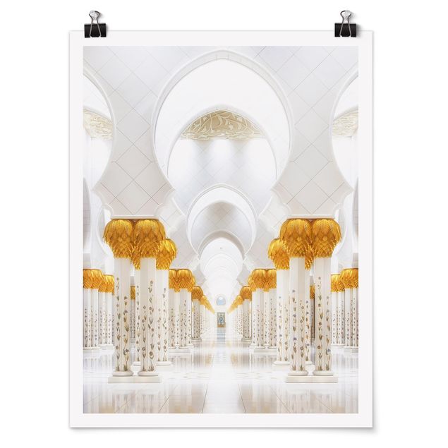 Obrazy nowoczesny Meczet w złocie