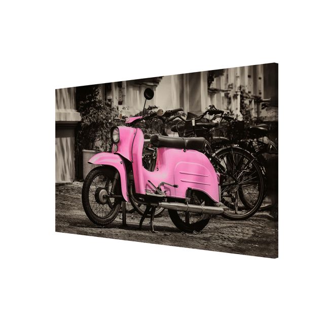 Nowoczesne obrazy Różowa hulajnoga