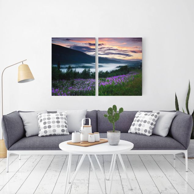 Obrazy do salonu Paradyzyjska dolina w Norwegii