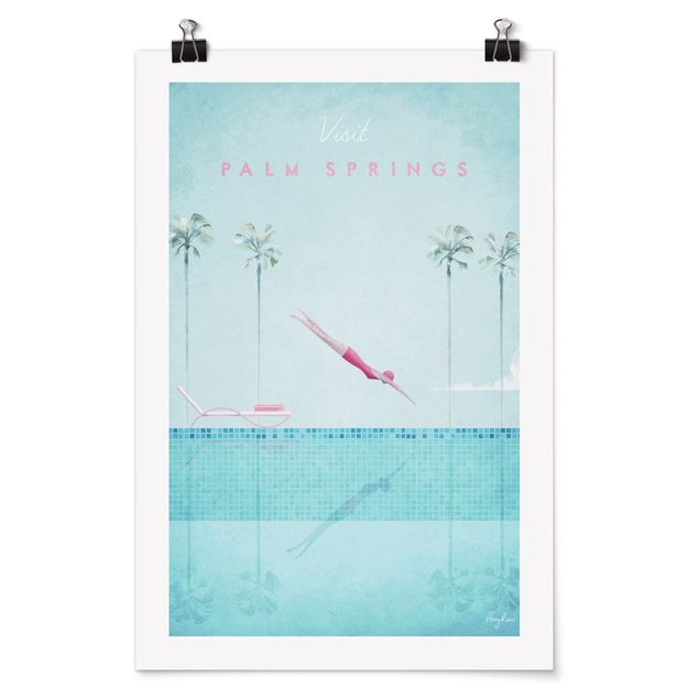 Vintage obrazy Plakat podróżniczy - Palm Springs