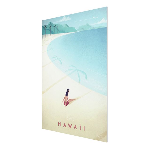 Obrazy z górami Plakat podróżniczy - Hawaje